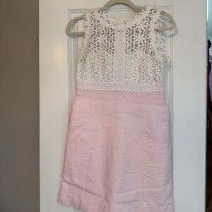 Lilly Pulitzer “Breakers Lace” size 2 Pink and white lace dress.